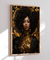 Quadro Decorativo Mulher Preta com detalhes Dourado 02