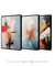 Conjunto de 3 Quadros Decorativos Pinceladas Abstratas - Garagem dos Quadros