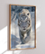 Quadro Decorativo Tigre branco na neve 02