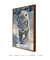 Quadro Decorativo Tigre branco na neve 02 - Garagem dos Quadros