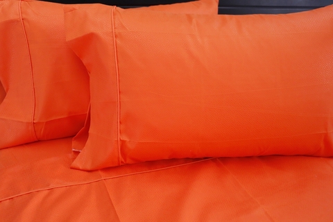 Sábana Pajarito Unicolor Naranja