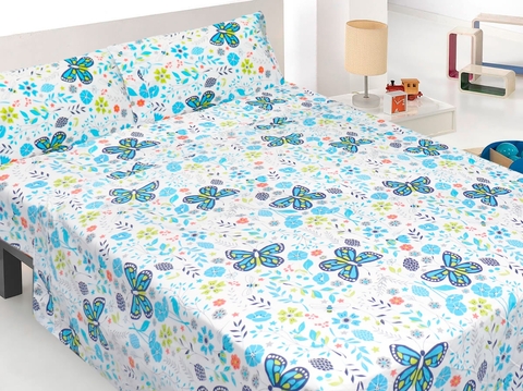 Sábana Libertadores Mariposas Azules