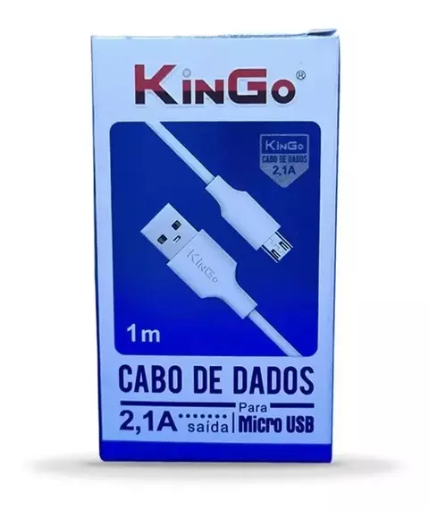 CABO DE DADOS V8 1ª LINHA KINGO 1M