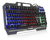 TECLADO GAMER SEMI MECÂNICO PC ILUMINADO LED RGB AOAS M-888