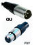 CONECTOR XLR MACHO OU FÊMEA (UNIDADE)