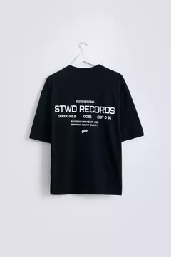REMERA BOXY "RECORDS" BLANCA - comprar online
