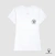 Camiseta branca de algodão peruano com logotipo da Animalistawear.