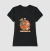 Camisa feminina preta com estampa de um cachorro da raça Dachshund e a frase "Life is Wienerful".