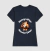 Camisa azul feminina com estampa de um urso musculoso segurando um haltere, com as frases "Heavy Lifter" e "Heavier Eater".