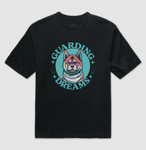 Camiseta Oversized Akita Surreal