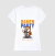 Camiseta com estampa de um Shiba Inu segurando um prato de ramen, com as palavras "RAMEN PARTY" em destaque.