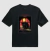 Camiseta Oversized Gato Preto Halloween - Animalistawear