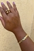 Bracelete Balls Trabalhado Folheado - loja online