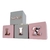 Imagem do Cubos Decorativos com Nome Letras Rosa Para Quarto do Bebêvc