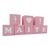 Cubos Decorativos com Nome Letras Brancas Para Quarto do Bebê - Peças de MDF e Acrílico Personalizadas | Nelassi