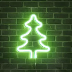 LAMPARA LED COLGANTE ARBOL DE NAVIDAD VERDE 26CM - comprar online