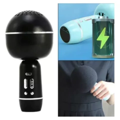 MICROFONO INALAMBRICO DINAMICO BLUETOOTH KARAOKE RECARGABLE