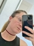 Choker bordo