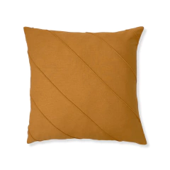 Almofada Pregas Diagonal Mostarda