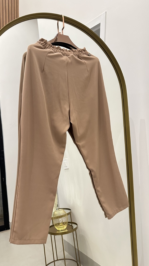 Calça Bege Elástico