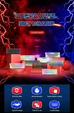 Teclado Mecânico 60% REDRAGON - PVO Store