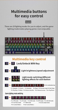 Teclado Mecânico SKYLION K87 - comprar online