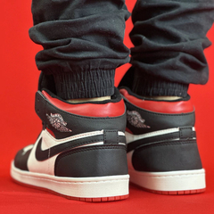 AIR JORDAN 1 HIGH PRETO BRANCO CANO VERMELHO SOLA BRANCA NACIONAL S na internet