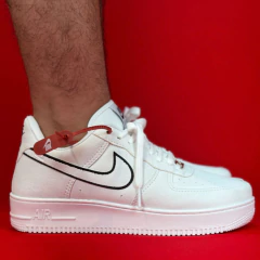 NIKE AIR FORCE 1 BRANCO PRETO NACIONAL S