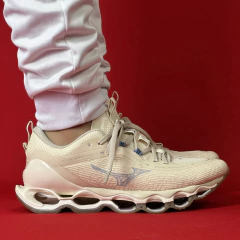 MIZUNO PROPHECY 13 BEGE LOGO CINZA NACIONAL PREMIUM