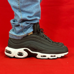 NIKE AIR MAX 97 PLUS IMPORTADO PRETO SOLA BRANCA