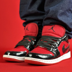 AIR JORDAN 1 LOW PRETO VERMELHO VINIL NACIONAL S - comprar online