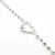 PULSERA BOLAS CENTRO CORAZON CUBICS ACERO QUIRURGICO PLATEADO