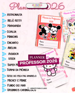 PLANNER PROFESSOR 2026 - FUNDO DO MAR - comprar online
