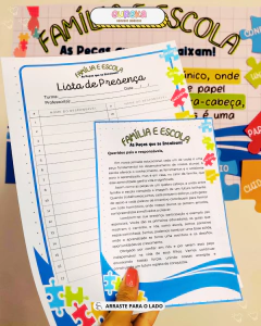 Kit Reunião de Pais: "As Peças que se Encaixam" - Eureka Recursos Didaticos