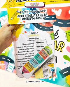 Painel Reunião de Pais – Educar é Caminhar em Parceria - loja online