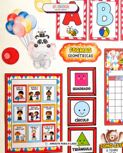 Kit de Ornamentação – Circo Mágico dos Bichinhos