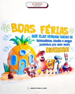 PAINEL FÉRIAS – NO CLIMA DO BOB ESPONJA! - comprar online