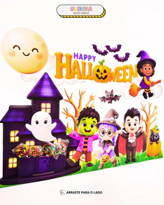 Painel Interativo de Halloween – Pura doçura e diversão na sua sala! na internet
