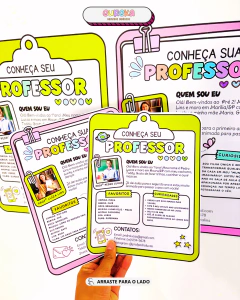 CARTAZ CONHEÇA SEU(A) PROFESSOR(A) - comprar online