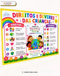 Painel Direitos e Deveres das Crianças - comprar online