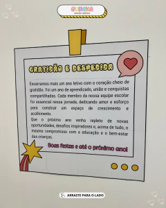 Cartaz com Mensagem de Agradecimento para a Equipe Escolar - comprar online