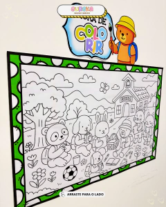 PAINEL VOLTA ÀS AULAS PARA COLORIR na internet