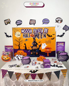 Kit Painel Halloween 2 - Transforme sua sala em um cenário assustador e divertido! - comprar online