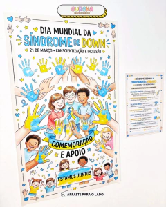 Cartaz Pedagógico: Dia Mundial da Síndrome de Down - comprar online