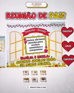KIT PAINEL REUNIÃO DE PAIS - Família e Escola: Abrindo Janelas para um Mundo Melhor! - comprar online
