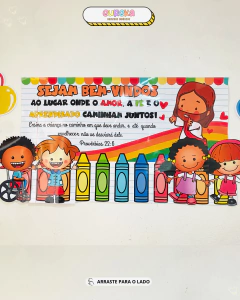 KIT PAINEL SEJAM BEM-VINDOS CRISTÃO - comprar online
