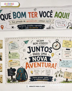 Painel Retorno dos Alunos: Juntos para uma Nova Aventura - comprar online