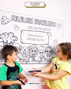Painel Pintura Coletiva Folclore - comprar online