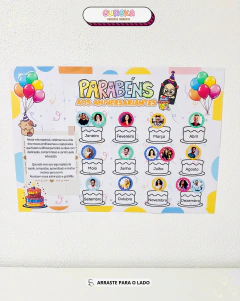 PAINEL ANIVERSARIANTES - EQUIPE ESCOLAR - comprar online