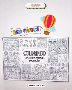 PAINEL BOAS-VINDAS - COLORINDO COM AMIGOS - comprar online